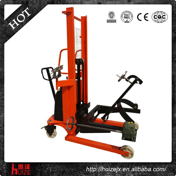 半電動稱重油桶車（夾鐵桶，手搖翻轉(zhuǎn)倒料）2